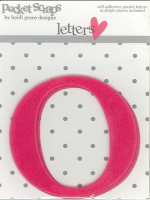 Heidi Grace - Girlfriends - Plastic Alpha Stickers o - 2/pk  (sold in 3's)